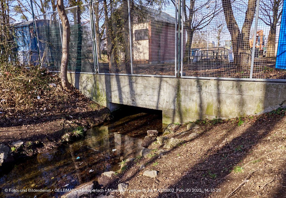 20.20.2023 - der 'verschwundene' Hachinger Bach in Berg am Laim